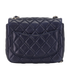 Mini Square Classic Flap, &pound;3,100, Handbags, Navy, Lambskin Leather, Back view